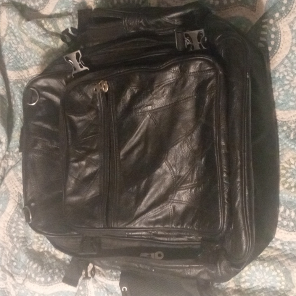 Motorcycle sissy bar bag/back pack